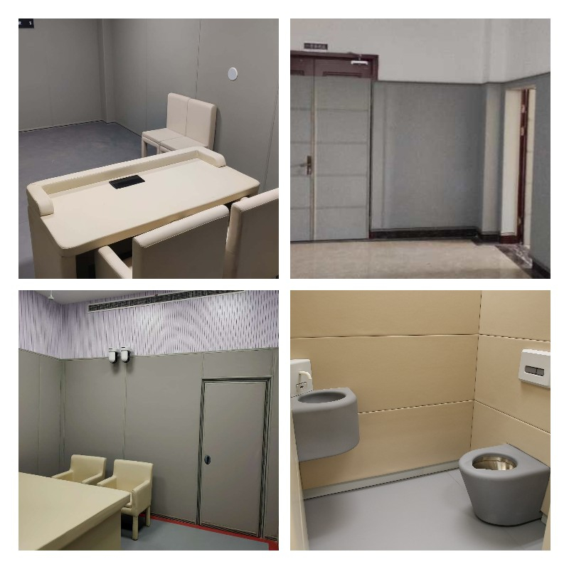 连城县纪委审讯室墙面防撞软包建设安装效果