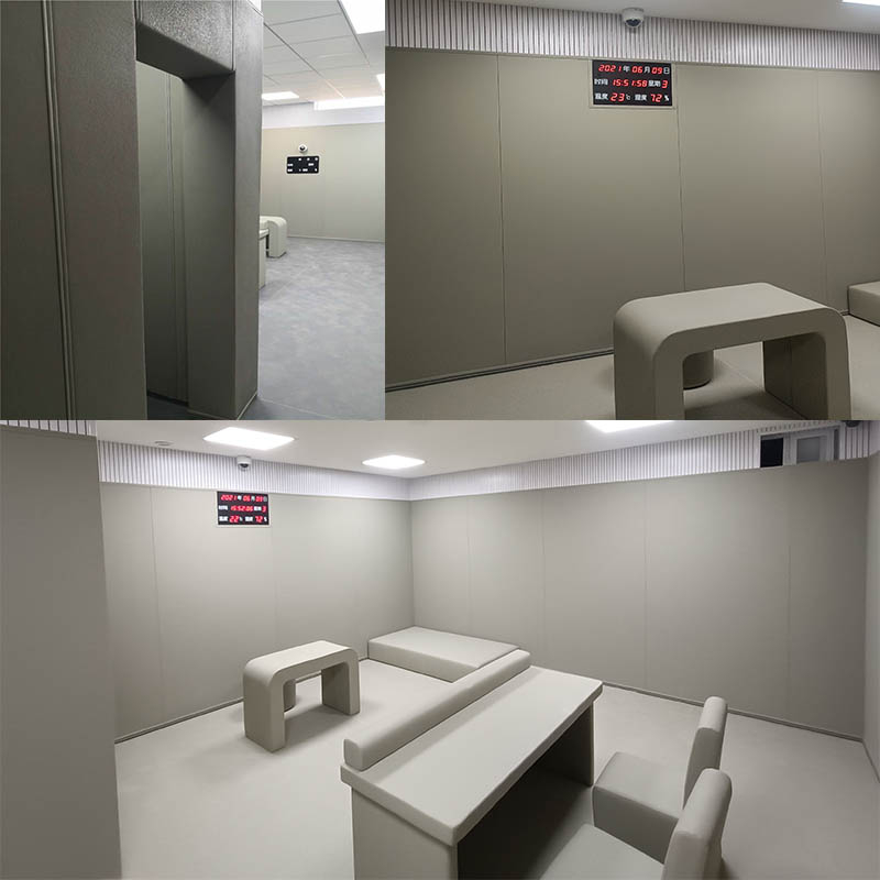 鸡西市纪委留置室软包 墙面防撞软包系统